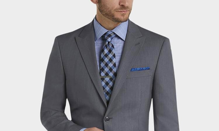 checkered shirt and tie combo